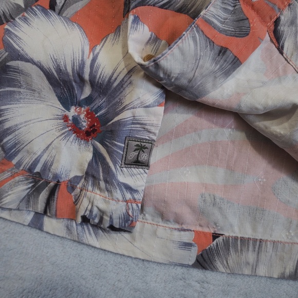 Tommy Bahama Sz S Floral Men’s Shirt Pattern Casual Button Down 100% Silk - Picture 5 of 12